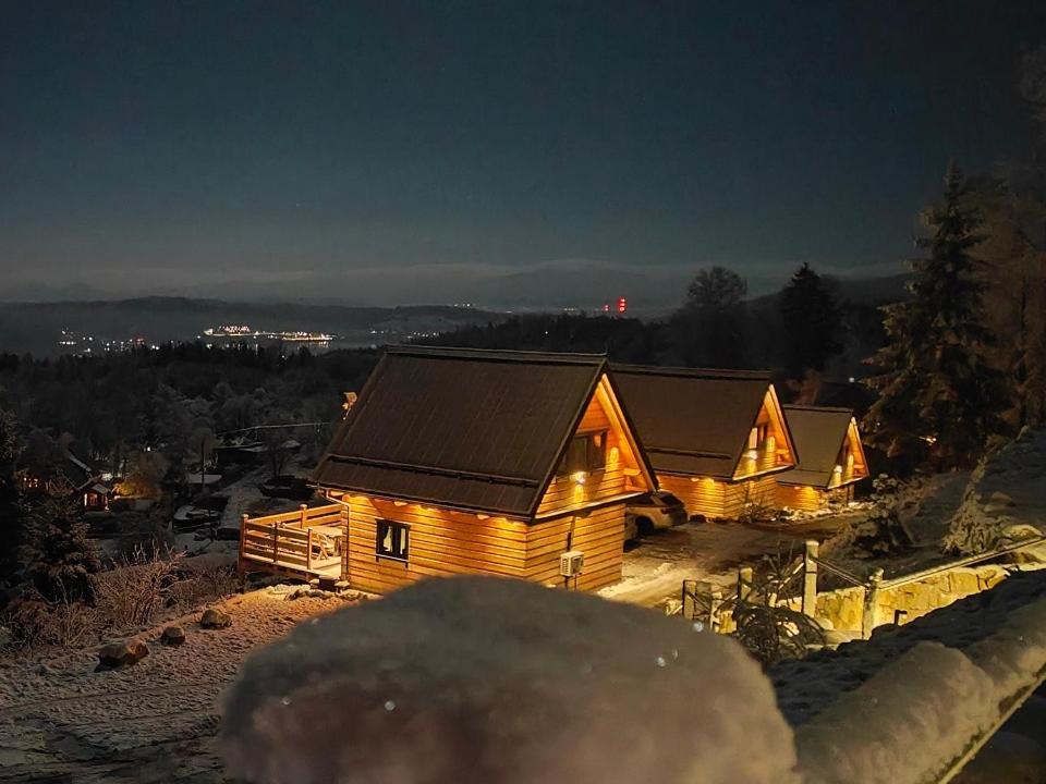 Gorskie Domki W Karkonoszach Z Widokiem Podgorzyn Luaran gambar